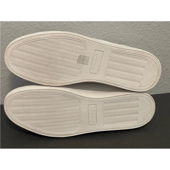 Kate Spade White Leather Sneakers Size 8.5. NWOT. - Picture 11 of 16